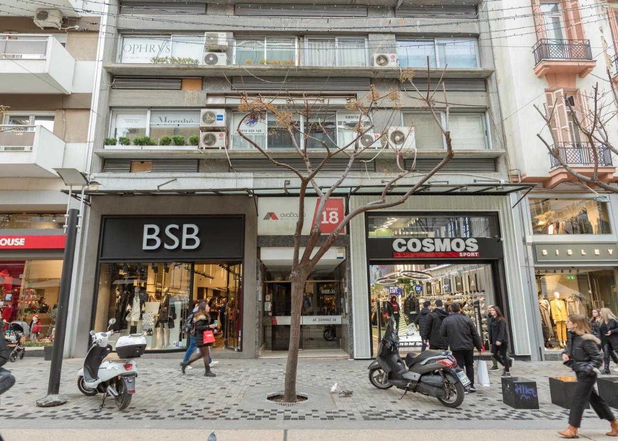 Ag.Sofias Pedestrian Area Luxury Ap. & Big Balcony Appartement Thessaloniki Buitenkant foto